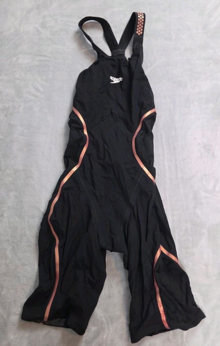 Speedo Women's Fastskin LZR Pure Intent open back Kneeskin Tech Suit Sz 23 flaw*